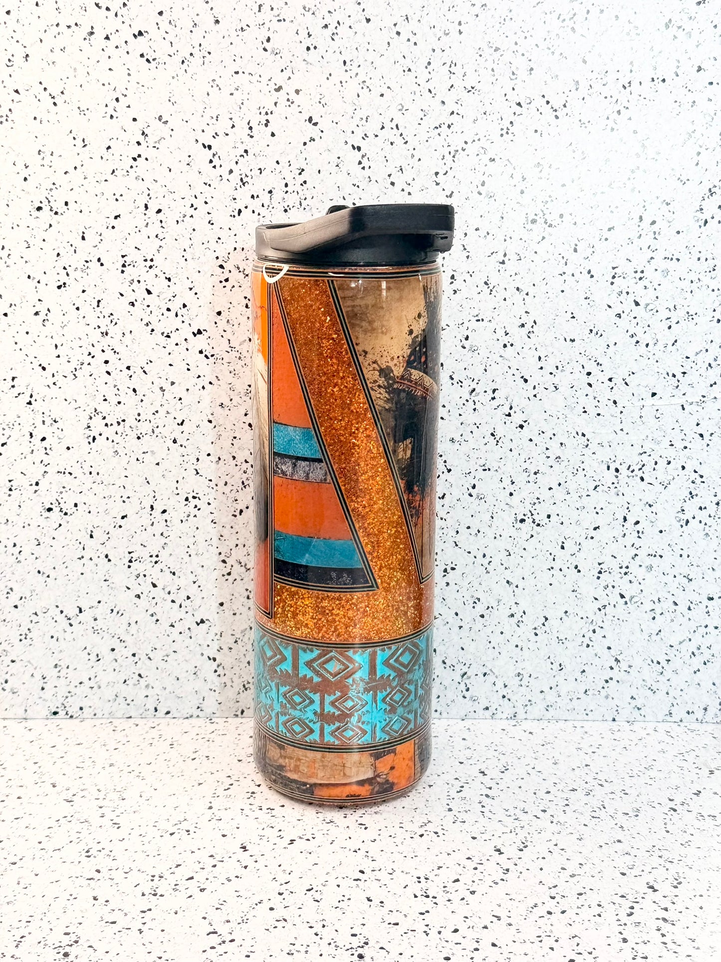 Orange and Teal Native