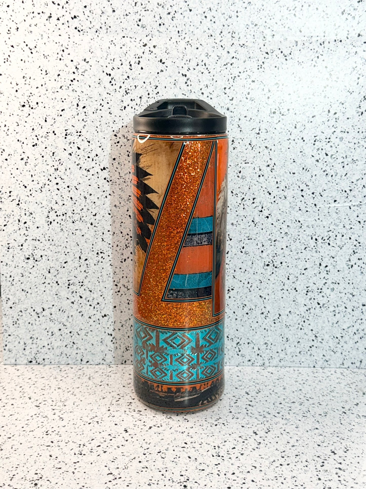 Orange and Teal Native